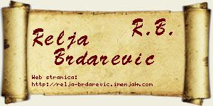 Relja Brdarević vizit kartica